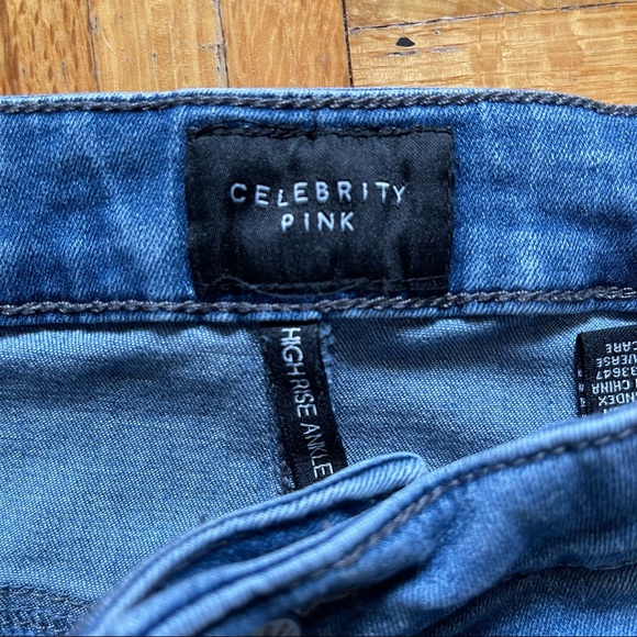 2 Pair Skinny Jeans Blue Size 1 High and Mid Rise - Picture 15 of 16